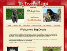 Tablet Screenshot of bigdoodlepups.com